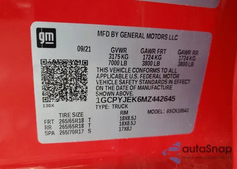 2021 Chevrolet Silverado K1500 Lt from USA, damaged, VIN 1GCPYJEK6MZ442645